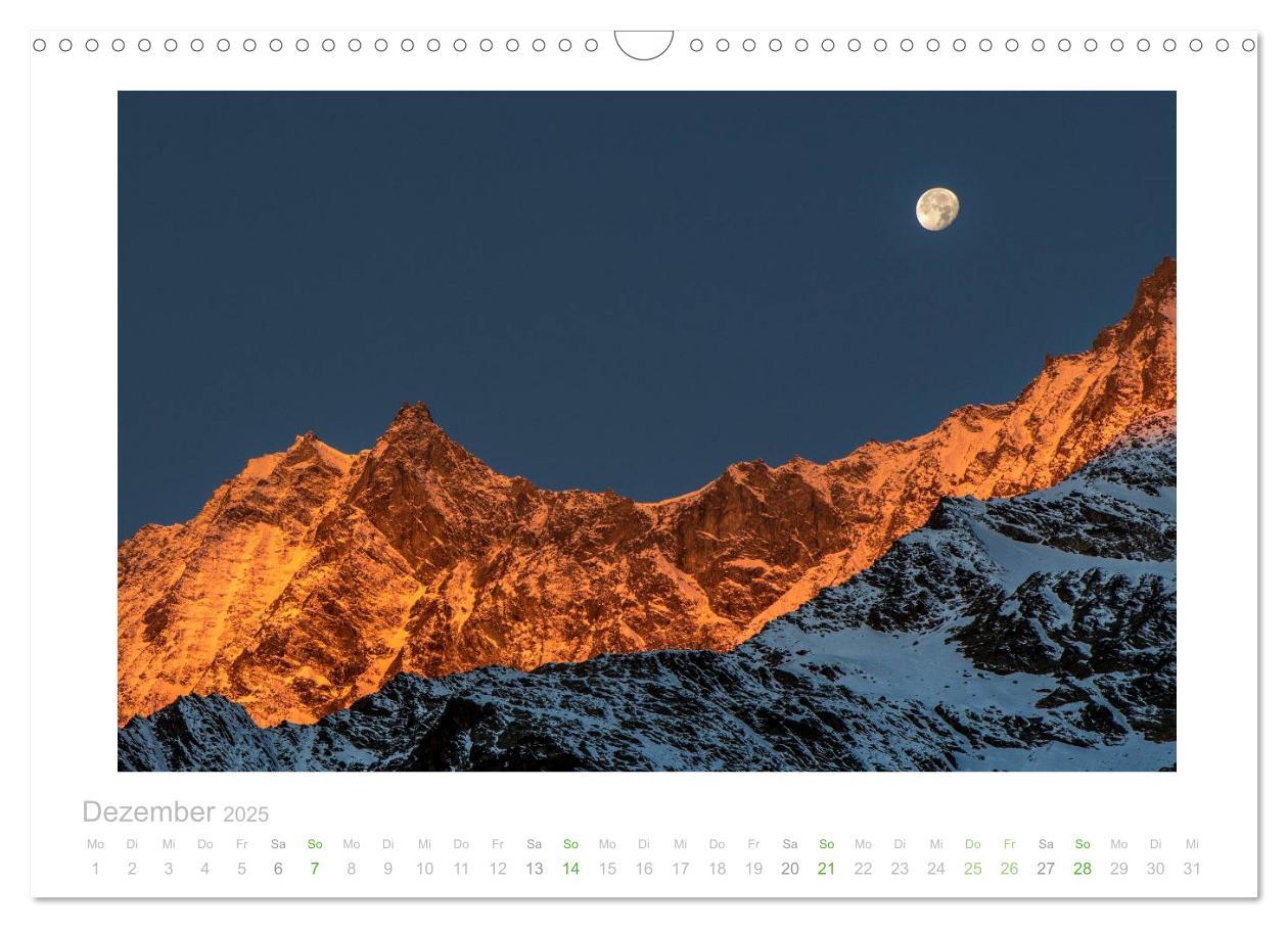 Bild: 9783435493227 | saas fee (Wandkalender 2025 DIN A3 quer), CALVENDO Monatskalender