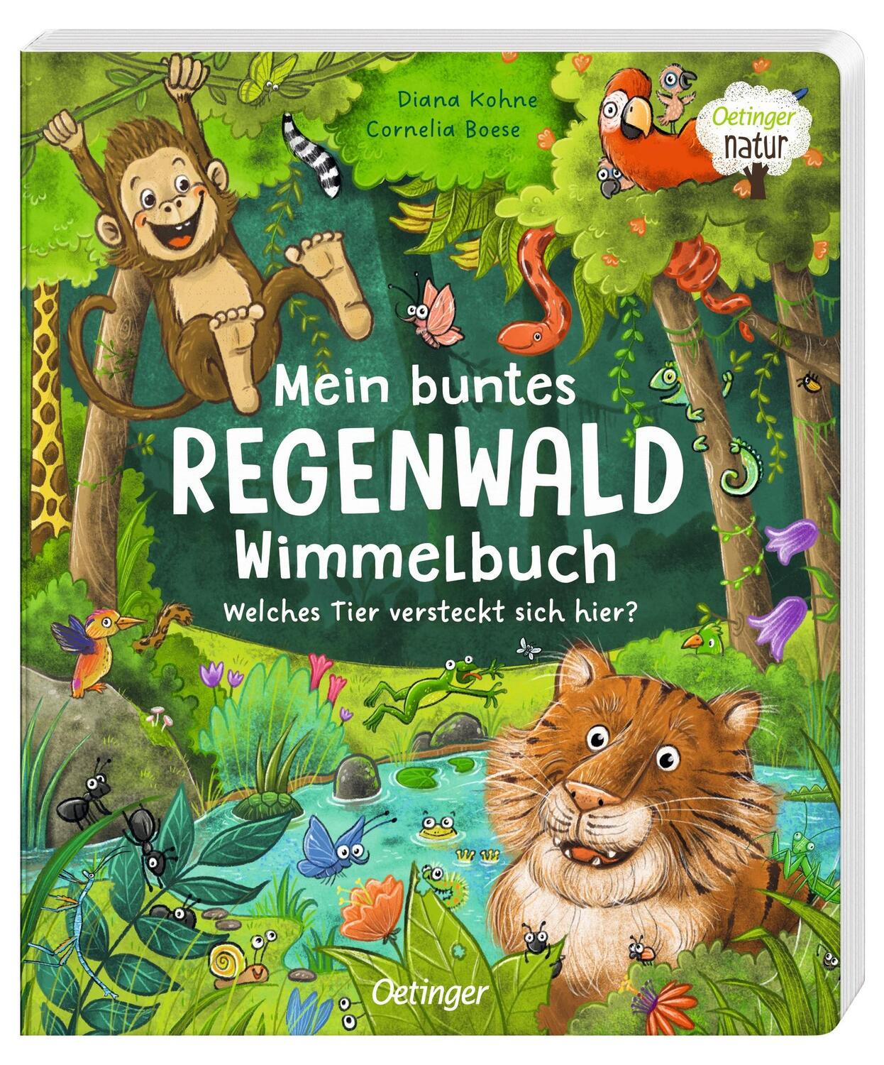 Bild: 9783751202114 | Mein buntes Regenwald Wimmelbuch. Welches Tier versteckt sich hier?
