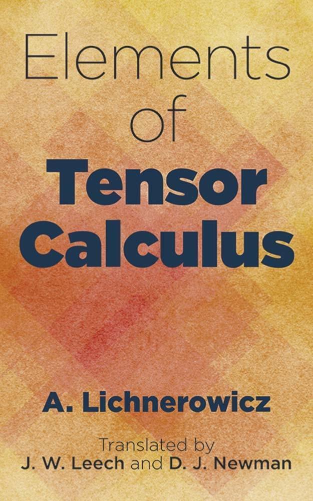 Cover: 9780486805177 | Elements of Tensor Calculus | A. Lichnerowicz | Taschenbuch | Englisch