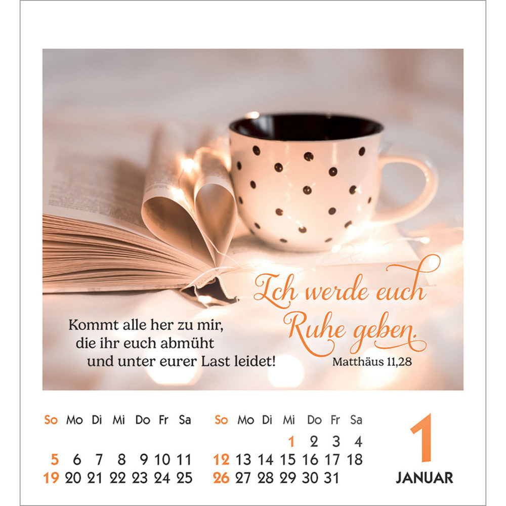 Bild: 9783754890356 | Lieblingsworte umgeben dich 2025 | Aufkleber-Kalender | Kalender