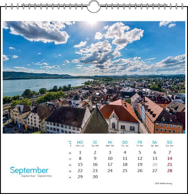 Bild: 9783861924098 | Bodensee 2025 | Postkarten-Tischkalender | Kalender | Spiralbindung