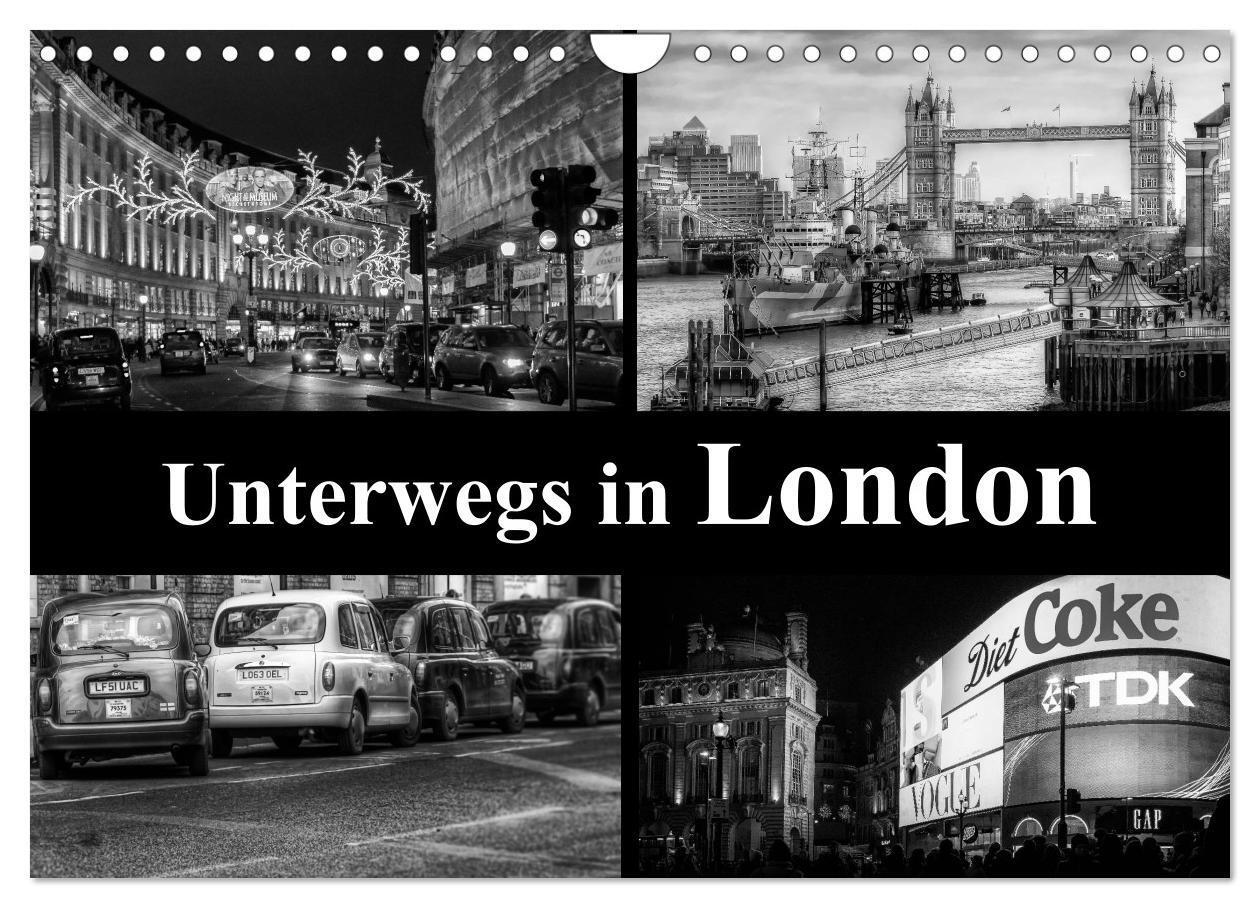 Cover: 9783383343667 | Unterwegs in London (Wandkalender 2024 DIN A4 quer), CALVENDO...