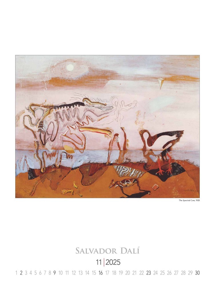 Bild: 4251732344054 | Alpha Edition - Salvador Dali 2025 Bildkalender, 42x56cm, Kalender...