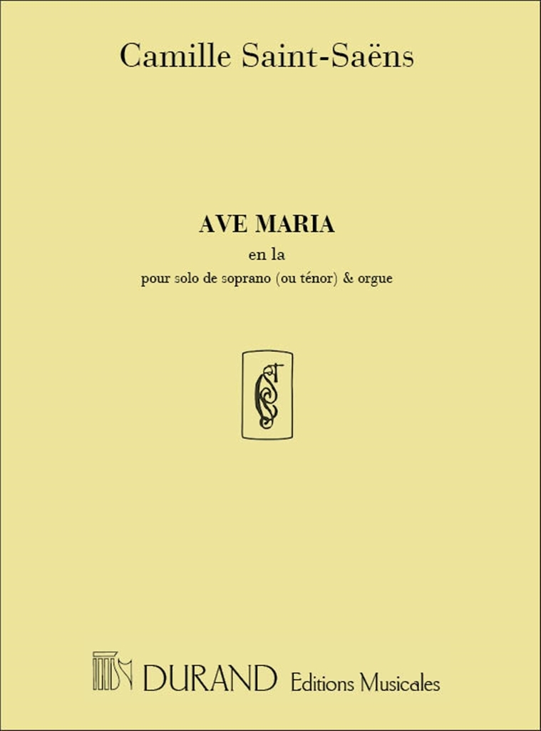 Cover: 9790044019021 | Ave Maria (en la) | Pour Solo De Soprano ou Tenor Et Orgue | Partitur