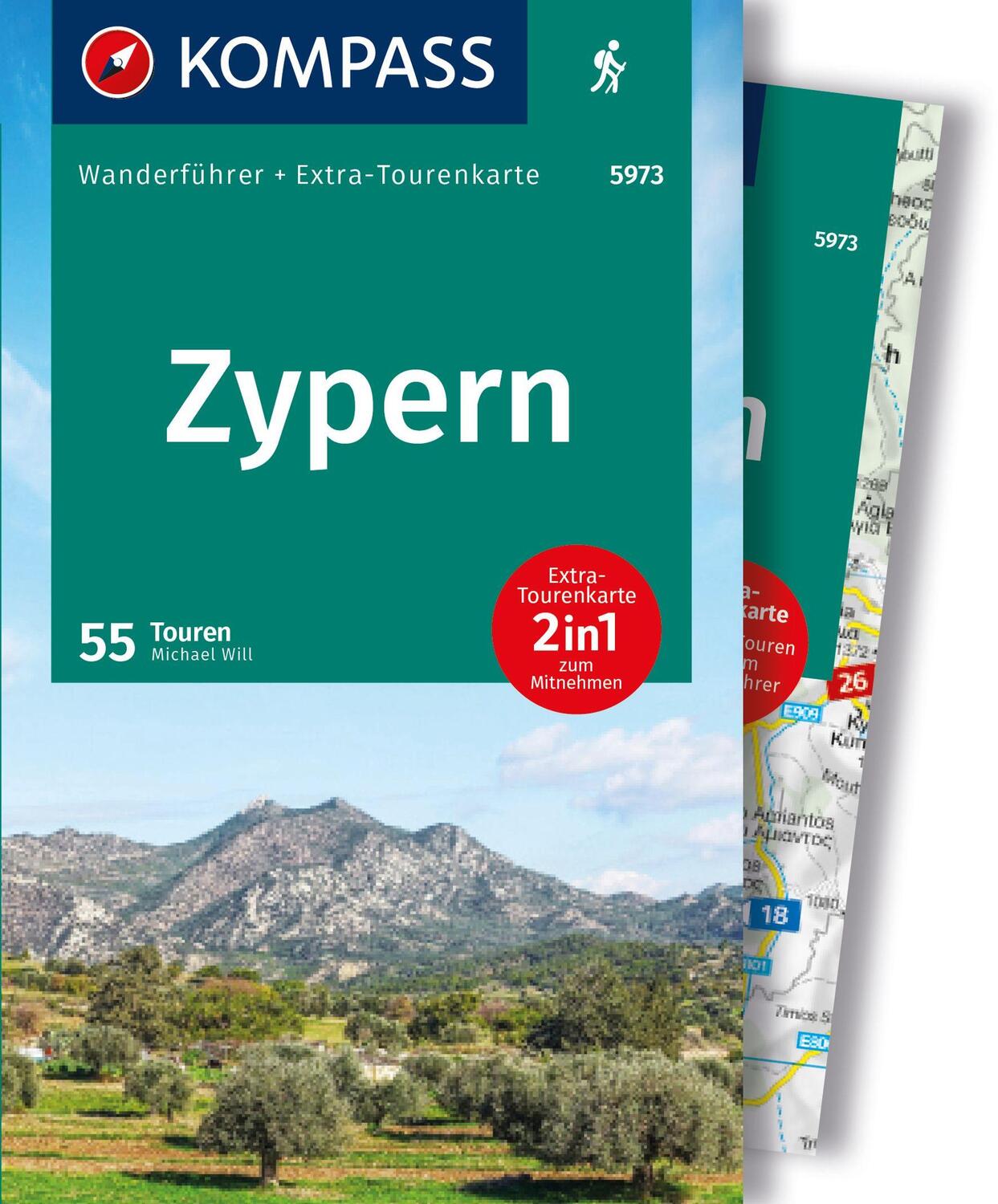 Cover: 9783991541318 | KOMPASS Wanderführer Zypern, 55 Touren | Taschenbuch | 236 S. | 2024