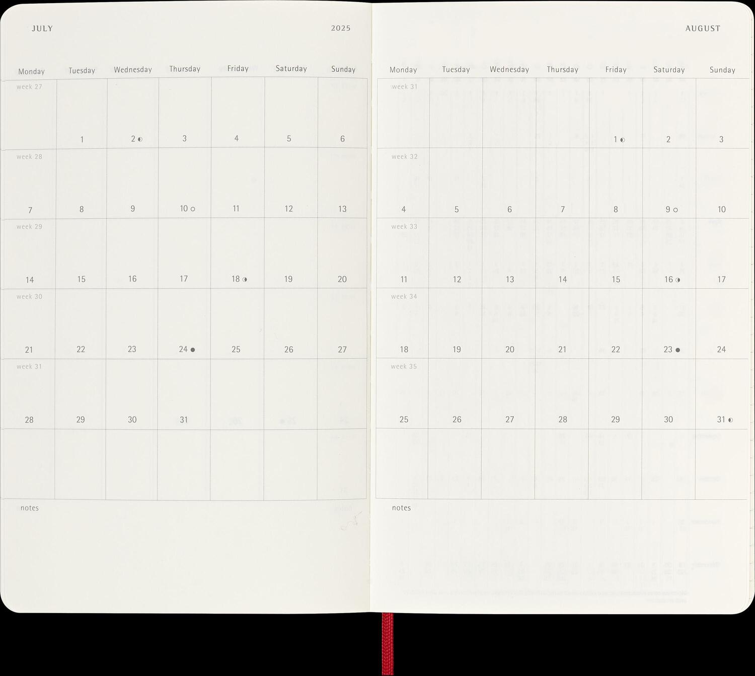 Bild: 8056999270179 | Moleskine 12 Monate Tageskalender 2025, Large/A5, 1 Tag = 1 Seite,...