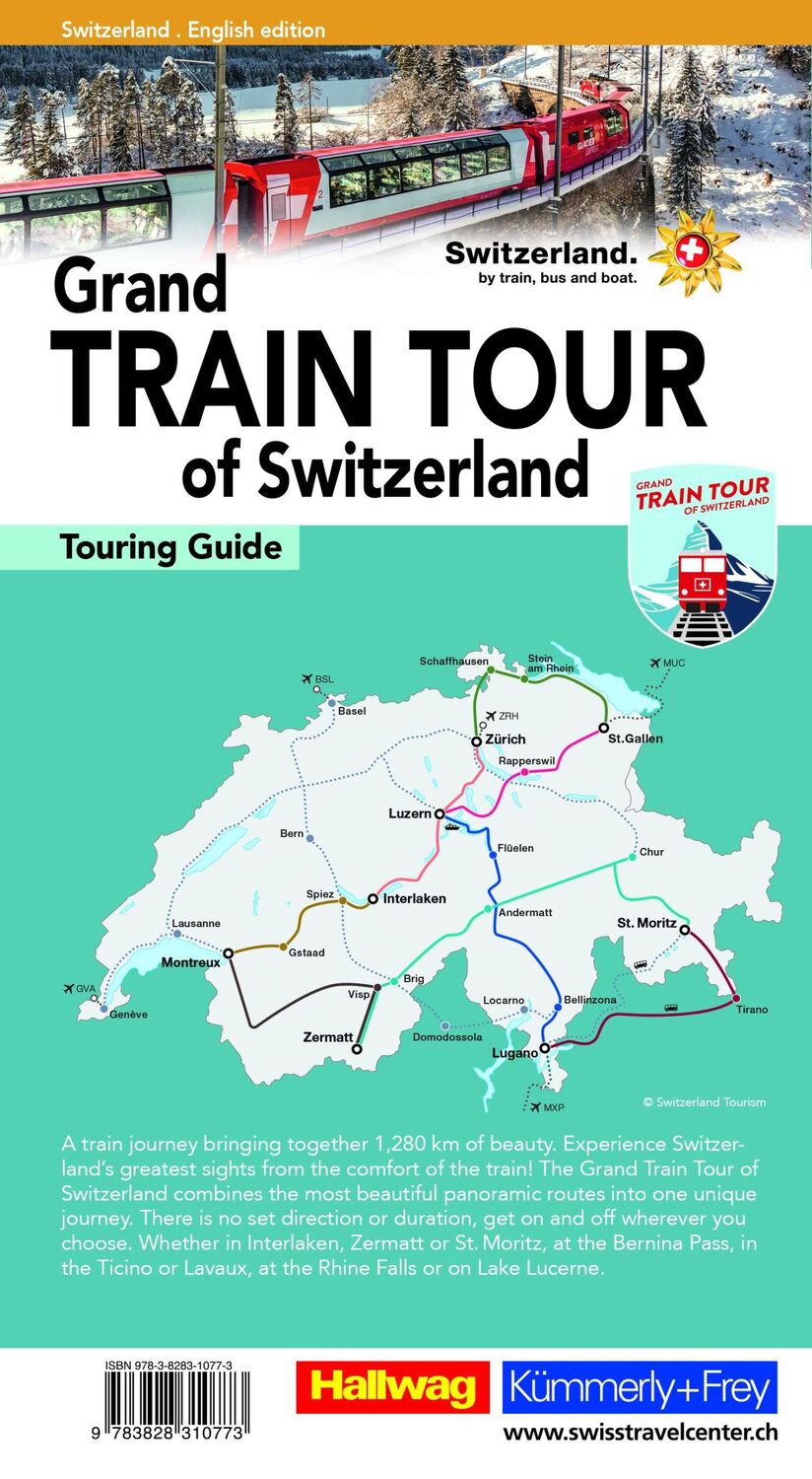 Rückseite: 9783828310773 | Hallwag Reiseführer Grand Train Tour of Switzerland, englische Ausgabe