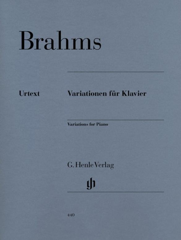 Cover: 9790201804408 | Brahms, Johannes - Variationen für Klavier | Sonja Gerlach (u. a.)