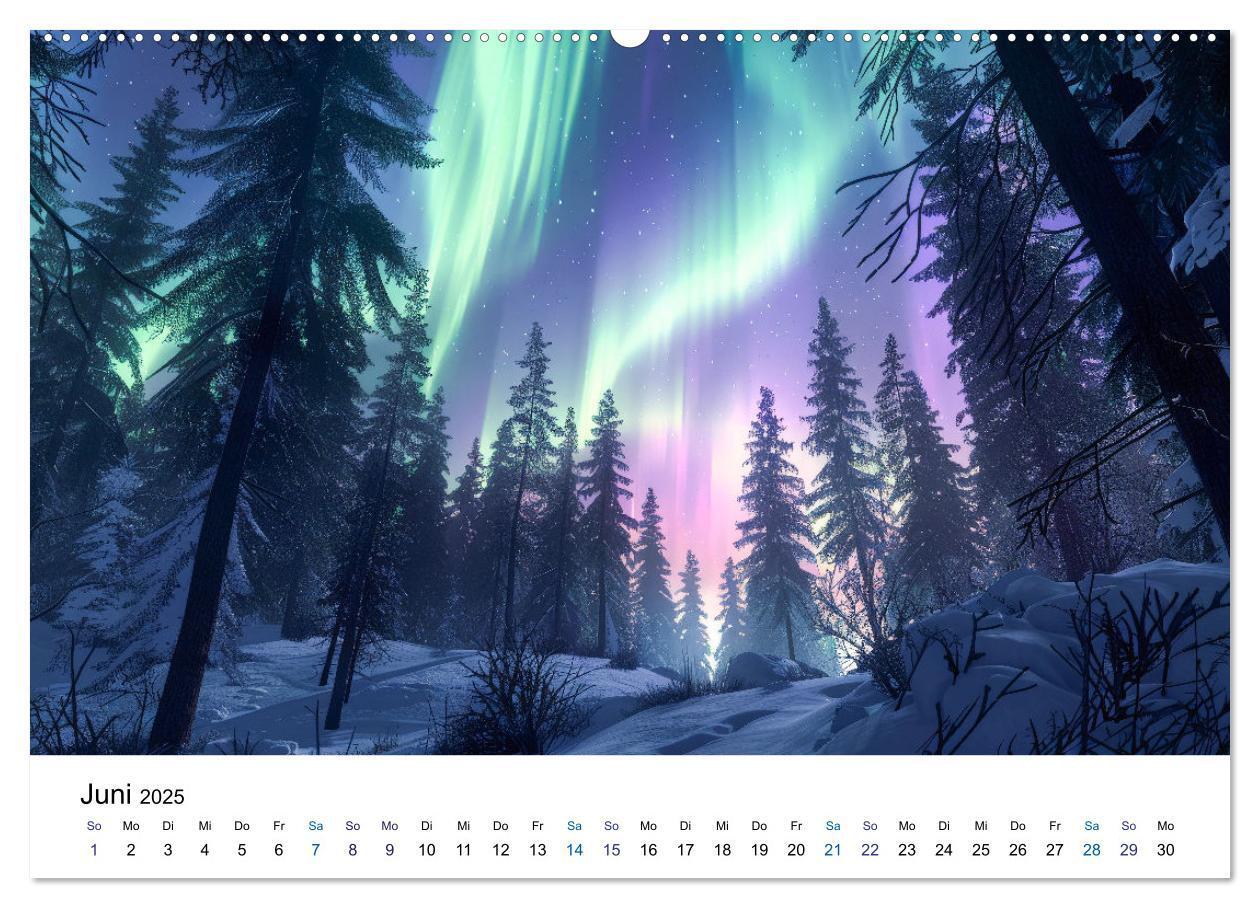 Bild: 9783383813702 | Aurora Borealis - Der Zauber der Nordlichter (Wandkalender 2025 DIN...