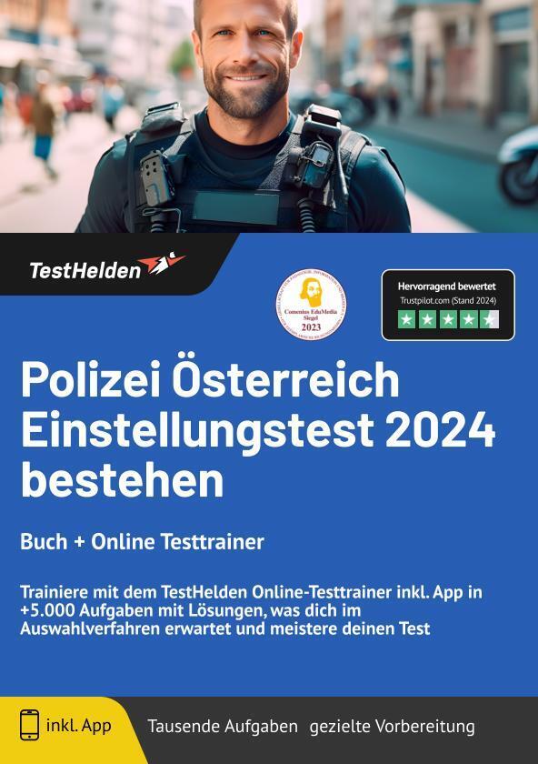 Cover: 9783988172693 | Polizei Österreich Einstellungstest 2024 bestehen - Buch + Online...