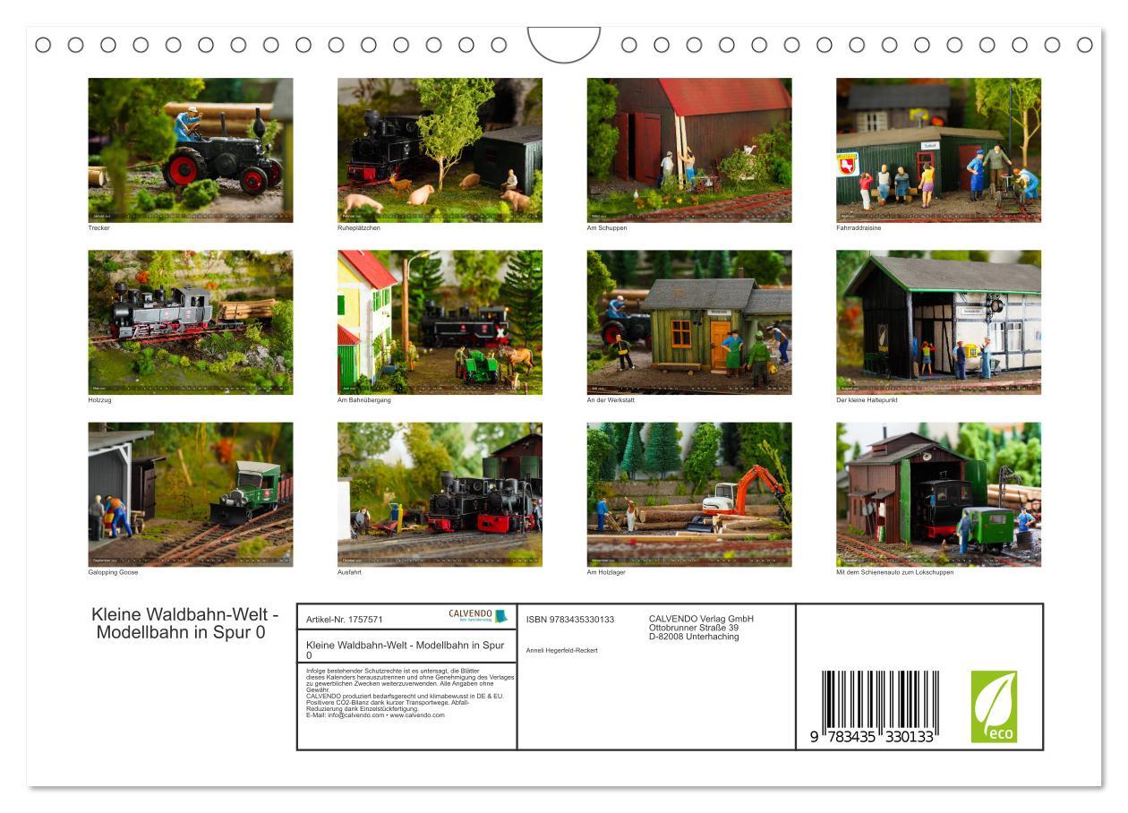 Bild: 9783435330133 | Kleine Waldbahn-Welt - Modellbahn in Spur 0 (Wandkalender 2025 DIN...