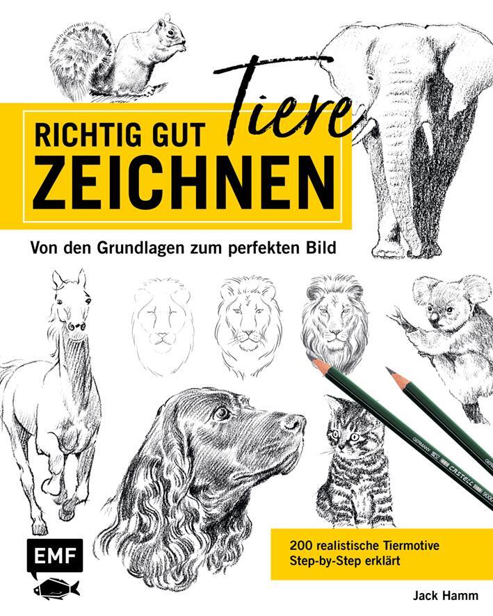 Cover: 9783960934684 | Richtig gut zeichnen - Tiere | Jack Hamm | Buch | Deutsch | 2019