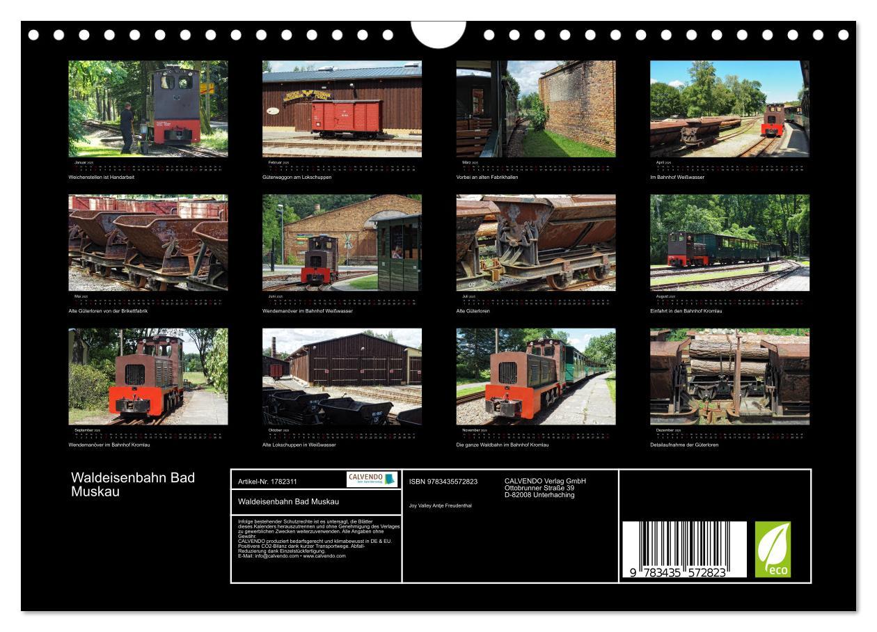 Bild: 9783435572823 | Waldeisenbahn Bad Muskau (Wandkalender 2025 DIN A4 quer), CALVENDO...