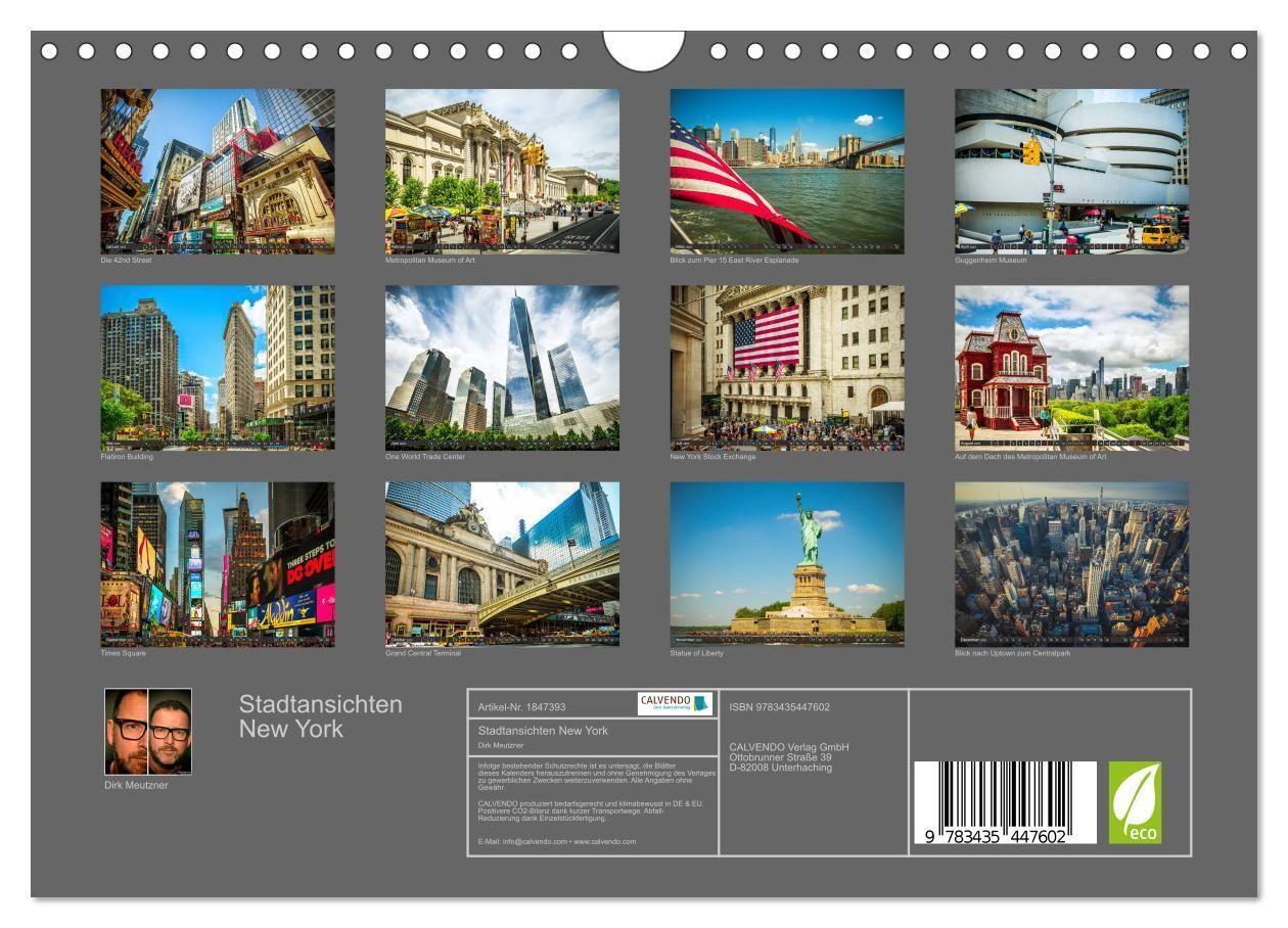 Bild: 9783435447602 | Stadtansichten New York (Wandkalender 2025 DIN A4 quer), CALVENDO...