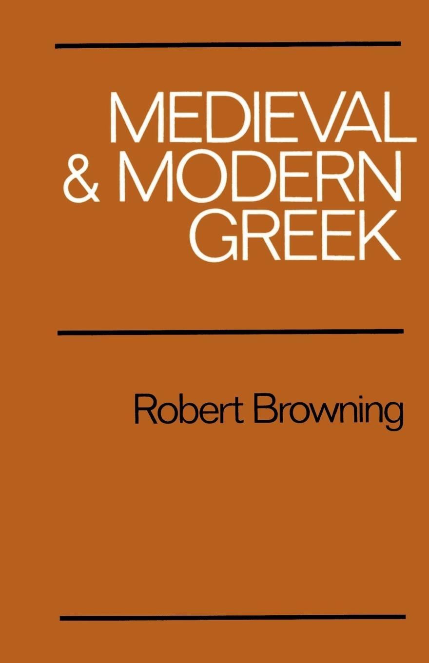Cover: 9780521299787 | Medieval and Modern Greek | Robert Browning | Taschenbuch | Paperback