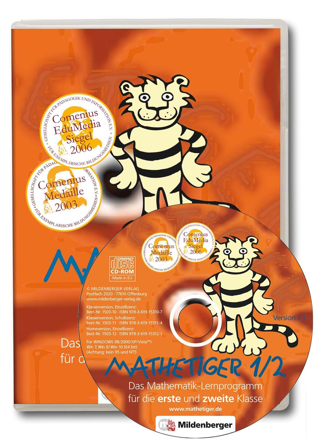Cover: 9783619153121 | Mathetiger 1 / 2. CD-ROM | CD-ROM | Deutsch | 2002 | EAN 9783619153121