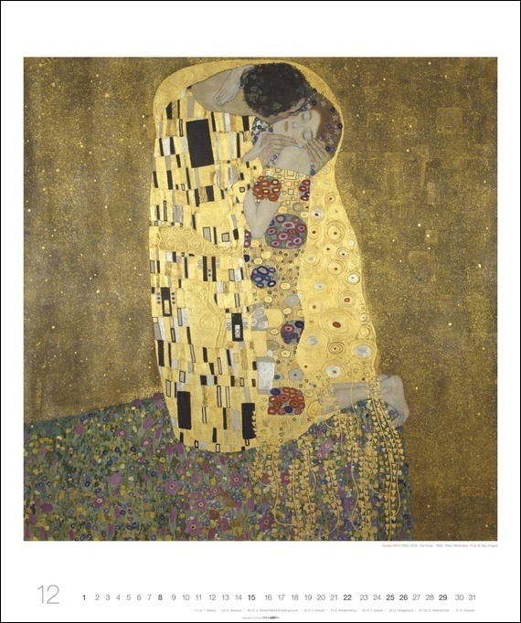 Bild: 9783840084997 | Gustav Klimt Edition Kalender 2024. Hochwertiger Wandkalender mit...