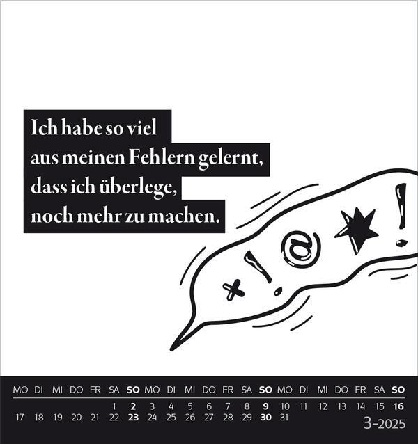 Bild: 9783731876793 | Visual Words Black 2025 | Verlag Korsch | Kalender | Spiralbindung