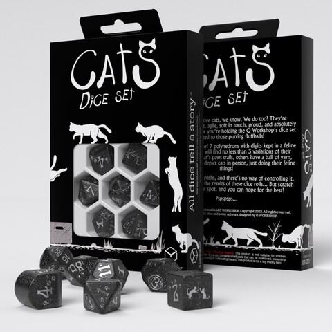 Cover: 5907699496693 | CATS Modern Dice Set: Waffle | Q-workshop | EAN 5907699496693