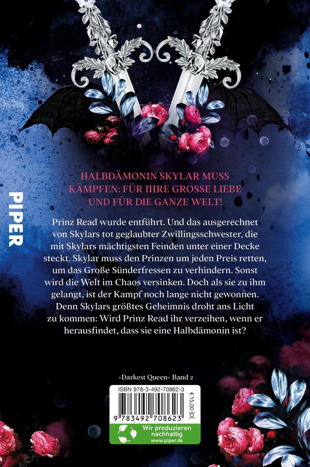 Rückseite: 9783492708623 | The Darkest Queen | Versprechen der Finsternis Packende Romantasy