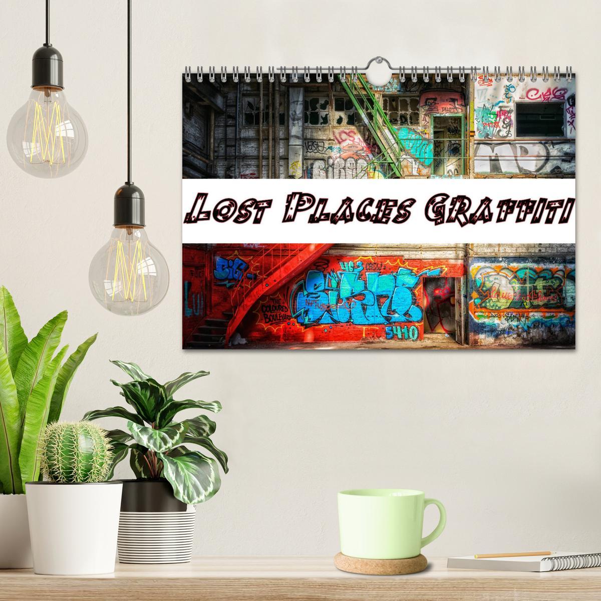 Bild: 9783435311620 | Lost Places Graffiti (Wandkalender 2025 DIN A4 quer), CALVENDO...