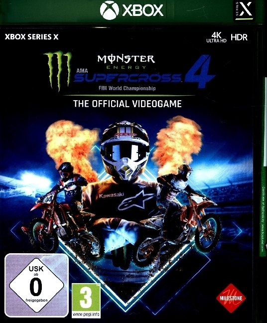 Cover: 8057168502145 | Monster Energy Supercross, The Official Videogame 4, 1 XBox Series...