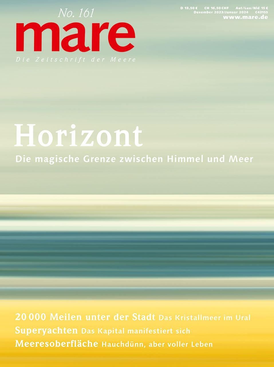 Cover: 9783866484504 | mare - Die Zeitschrift der Meere / No. 161 / Horizont | Gelpke | Buch