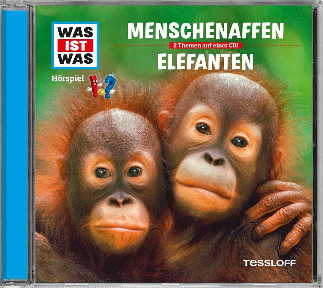 Cover: 9783788627331 | Was ist was Hörspiel-CD: Menschenaffen/Elefanten | Folge 33 | Audio-CD