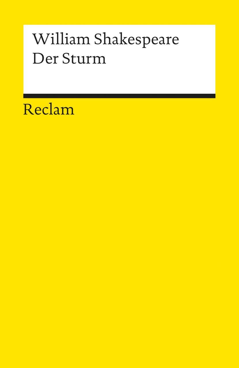 Cover: 9783150000465 | Der Sturm | William Shakespeare | Taschenbuch | Deutsch | 2001