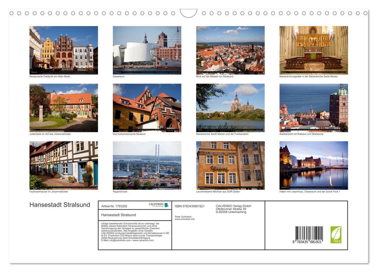 Bild: 9783435681921 | Hansestadt Stralsund (Wandkalender 2025 DIN A3 quer), CALVENDO...