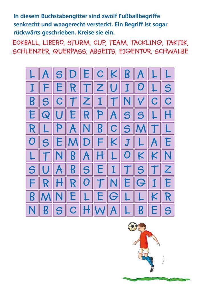 Bild: 9783551189448 | Mein dicker, bunter Fußball-Quizblock | Julia Hofmann | Taschenbuch