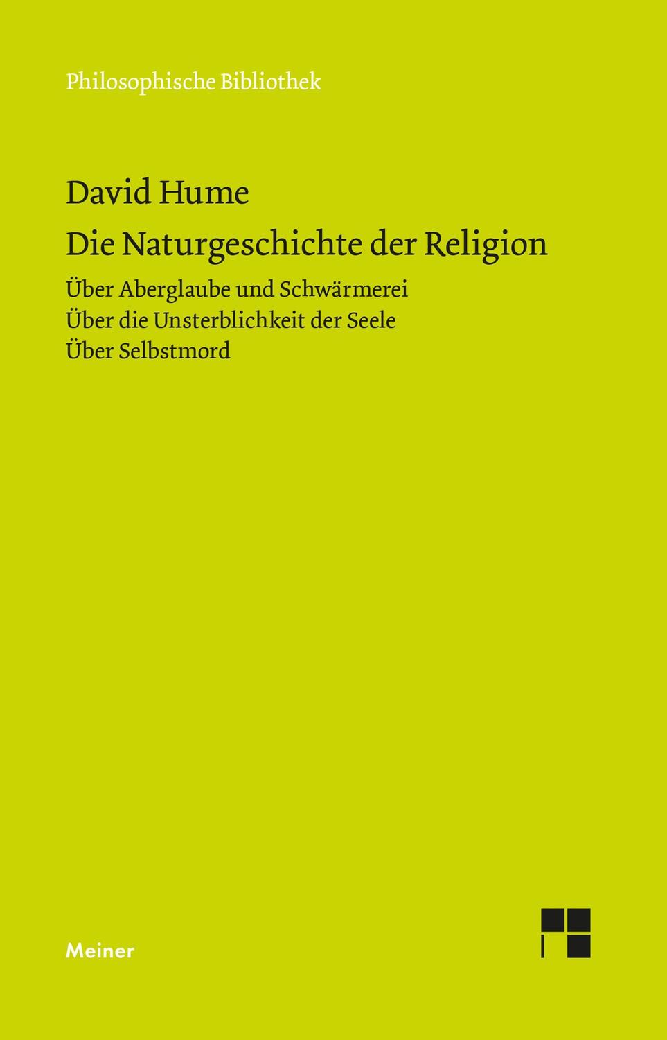 Cover: 9783787314515 | Die Naturgeschichte der Religion | David Hume | Taschenbuch | Deutsch