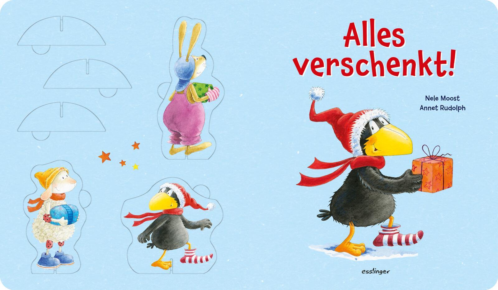 Bild: 9783480239351 | Der kleine Rabe Socke: Alles verschenkt! Mit Spielfiguren | Nele Moost