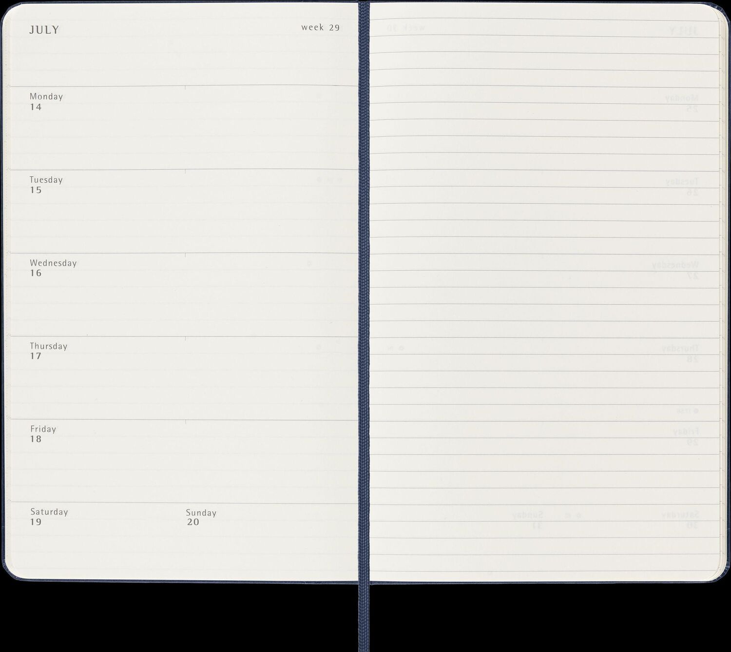 Bild: 8056999270261 | Moleskine 12 Monate Wochen Notizkalender 2025, Large/A5, 1 Wo = 1...