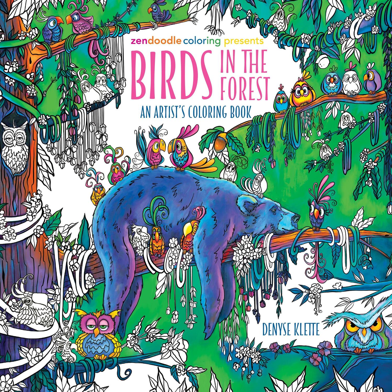 Cover: 9781250281579 | Zendoodle Coloring Presents: Birds in the Forest | Denyse Klette