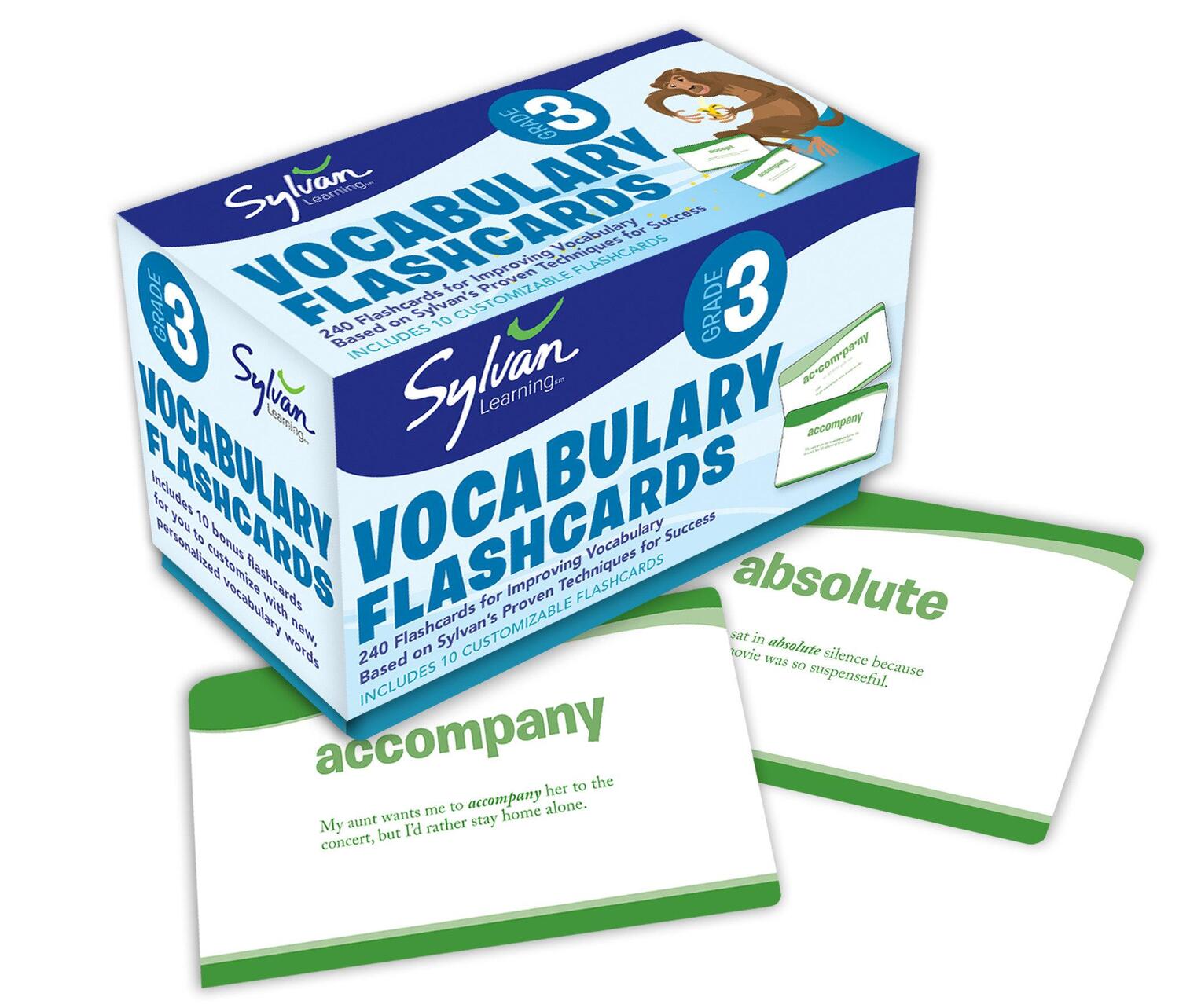 Cover: 9780307479402 | 3rd Grade Vocabulary Flashcards | Sylvan Learning | Box | Englisch