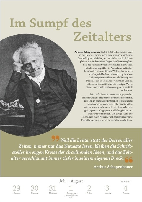 Bild: 9783840032158 | DIE ZEIT Philosophie Wochen-Kulturkalender 2024. Philosophische...
