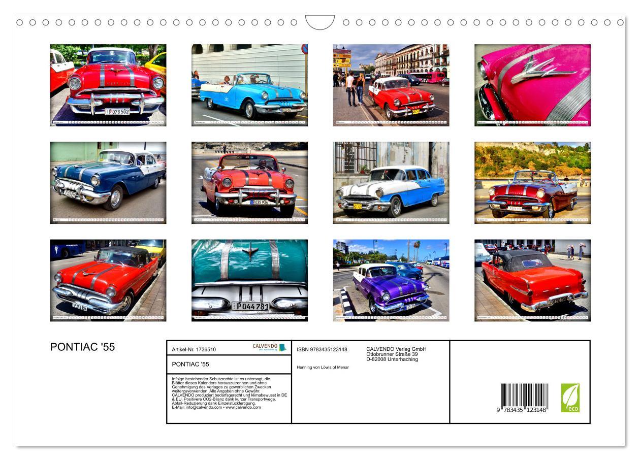 Bild: 9783435123148 | PONTIAC '55 (Wandkalender 2025 DIN A3 quer), CALVENDO Monatskalender