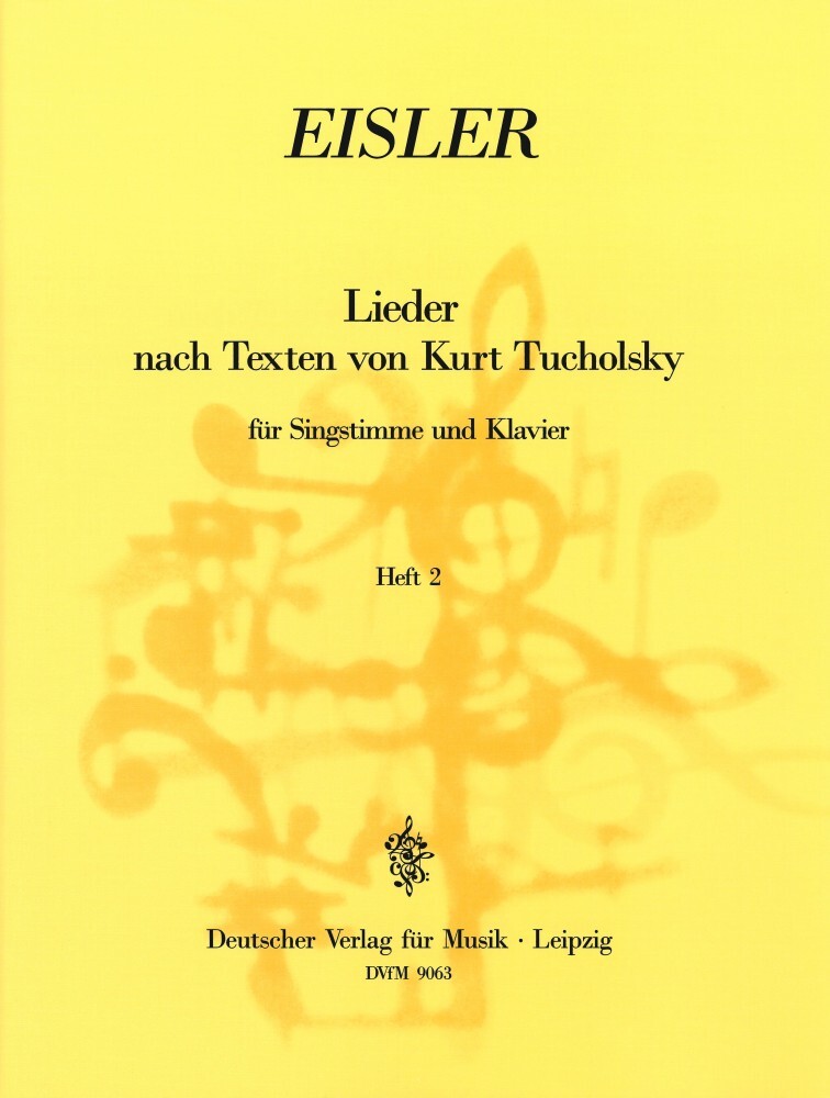 Cover: 9790200490954 | Tucholsky - Lieder Heft 2 | Hans Eisler | Buch | EAN 9790200490954