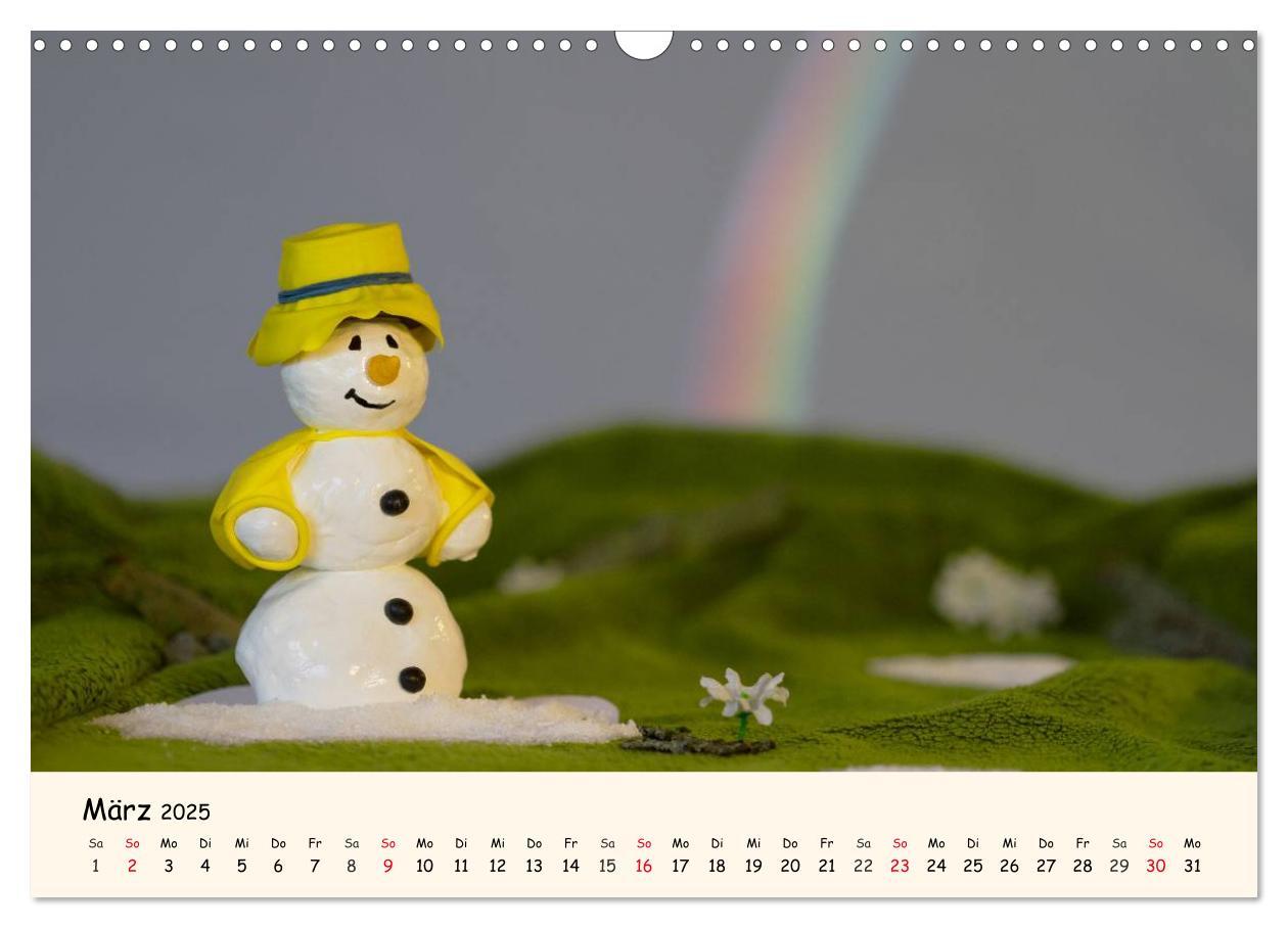 Bild: 9783435812110 | Schneemann des Monats 2025 (Wandkalender 2025 DIN A3 quer),...