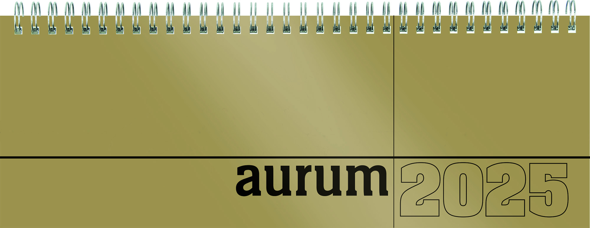 Cover: 4006928025985 | Zettler - Tisch-Querkalender 2025 aurum, 29,7x13,5cm, Bürokalender...