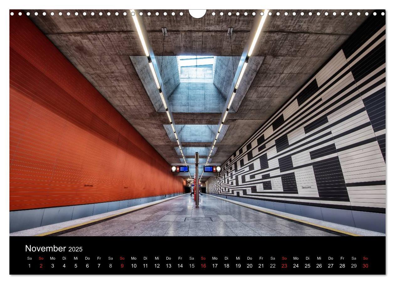 Bild: 9783435490370 | MetroMUC, Stationen im Untergrund Münchens (Wandkalender 2025 DIN...