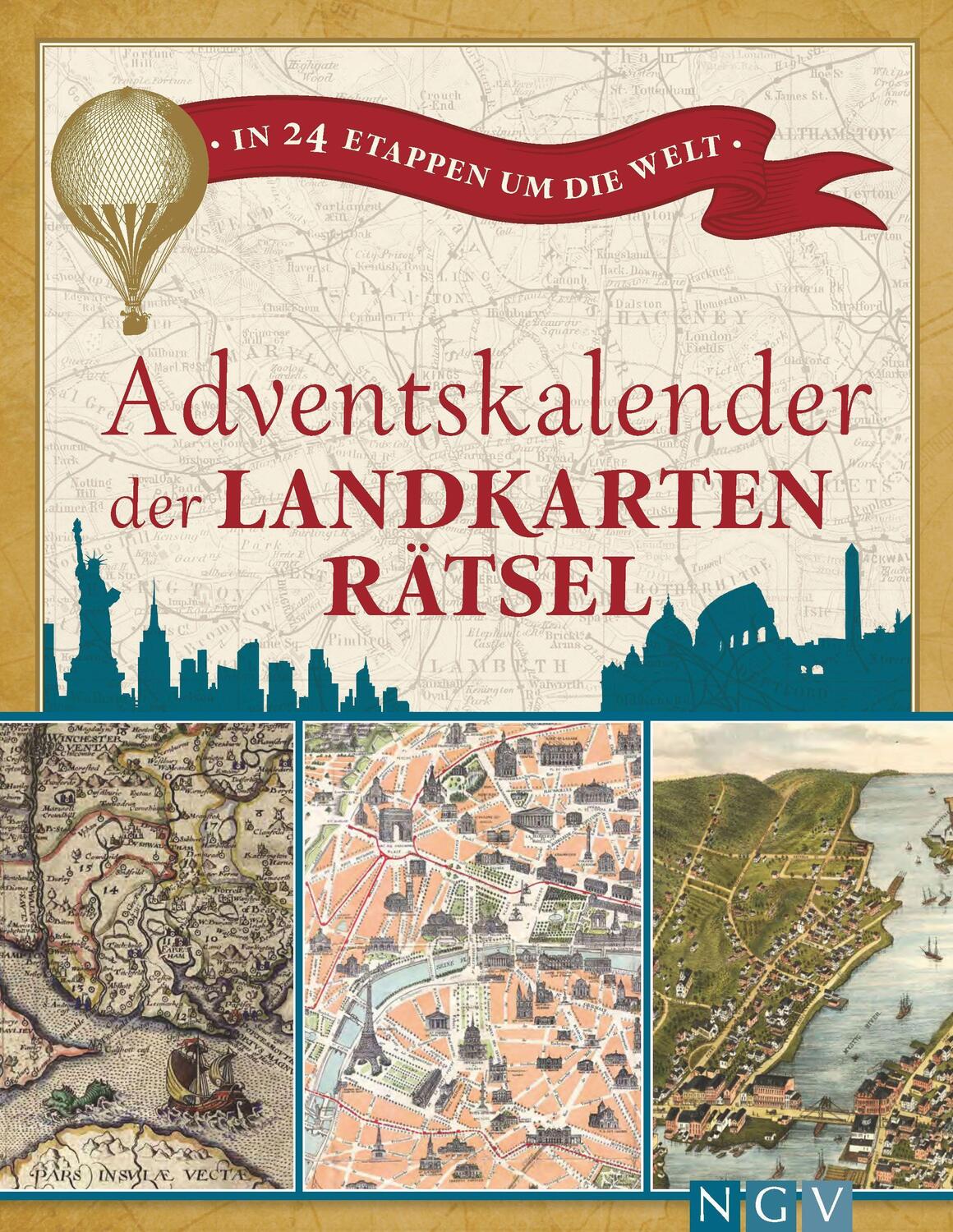 Cover: 9783625192626 | Adventskalender der Landkartenrätsel. In 24 Etappen um die Welt | Buch