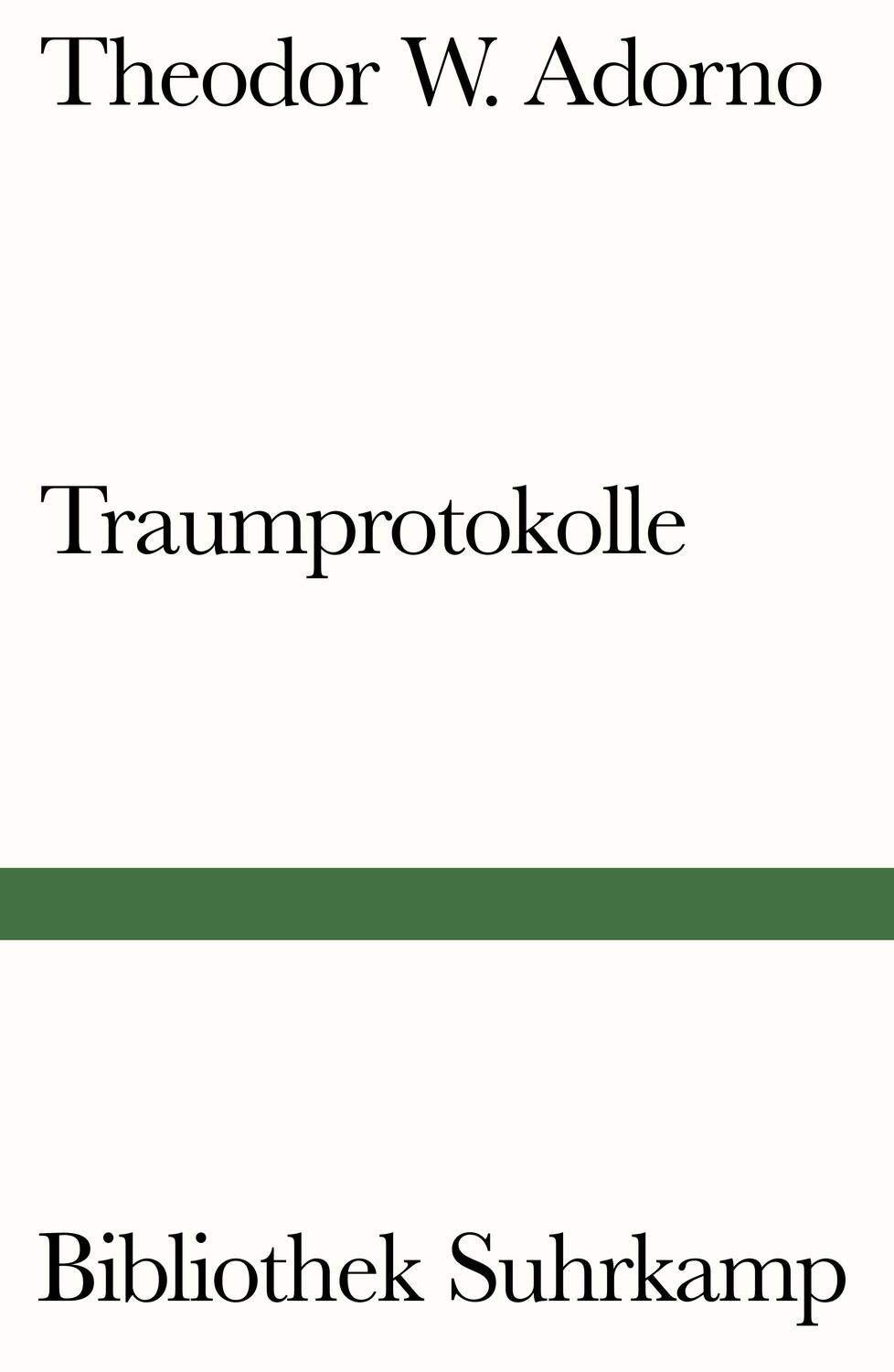 Cover: 9783518241929 | Traumprotokolle | Theodor W. Adorno | Taschenbuch | 119 S. | Deutsch