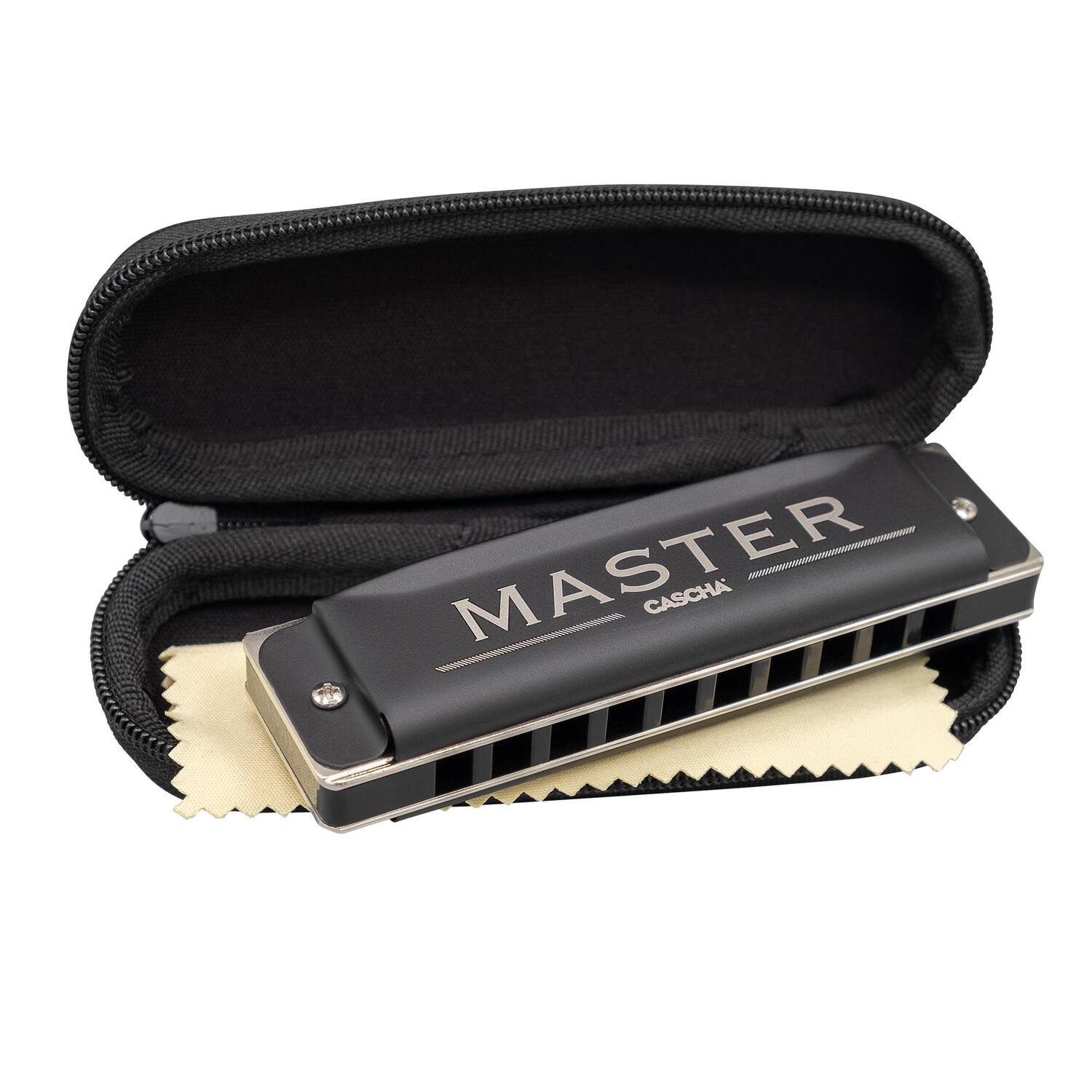 Cover: 4026929920980 | Master Edition Blues Harmonica in C (incl. soft case and cleaning...