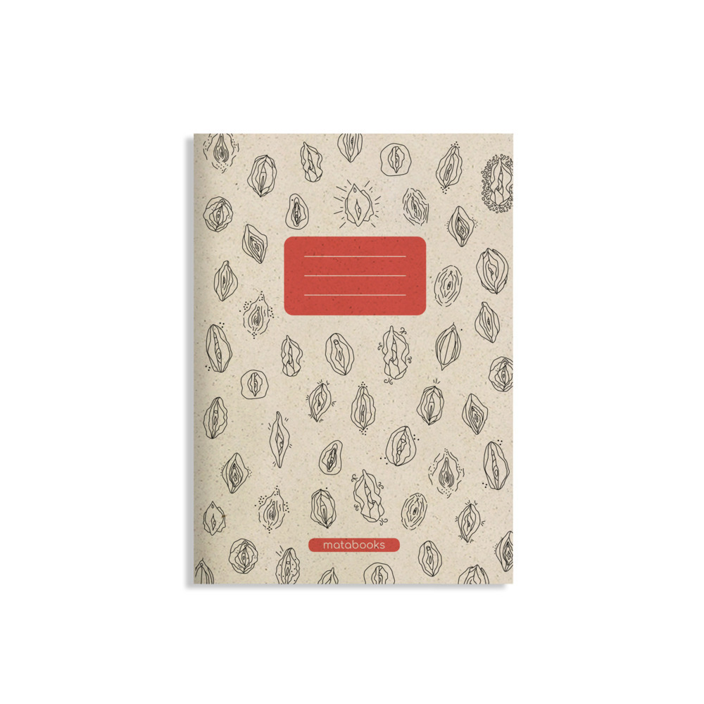 Cover: 4260626413042 | matabooks - A5 Notizheft aus Graspapier - Maya Farbe: Grapefruit