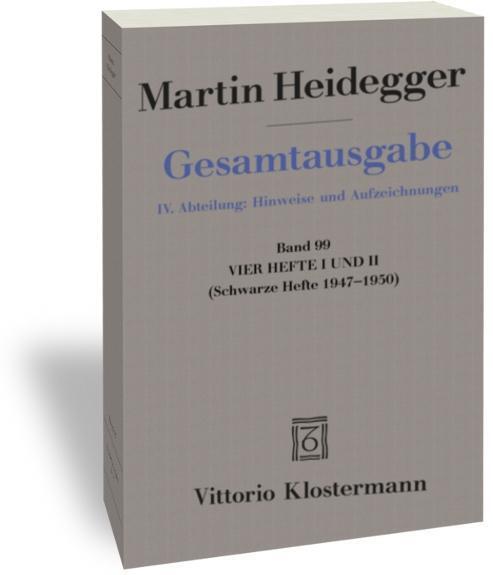 Cover: 9783465007623 | Vier Hefte I und II | (Schwarze Hefte 1947-1950) | Martin Heidegger