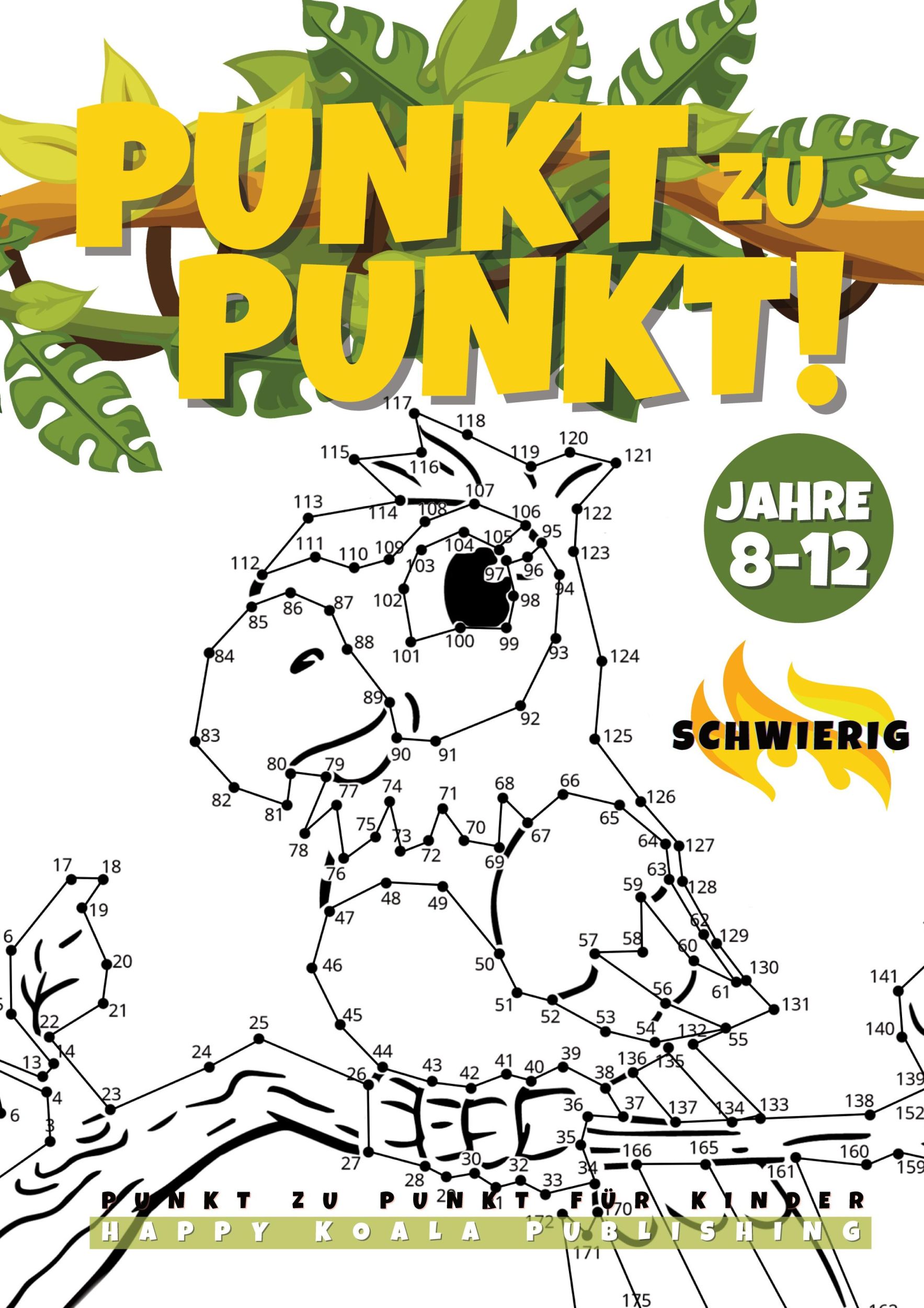 Cover: 9783989355484 | Punkt zu Punkt Kinder ab 8-12 schwierig | Happy Koala Publishing