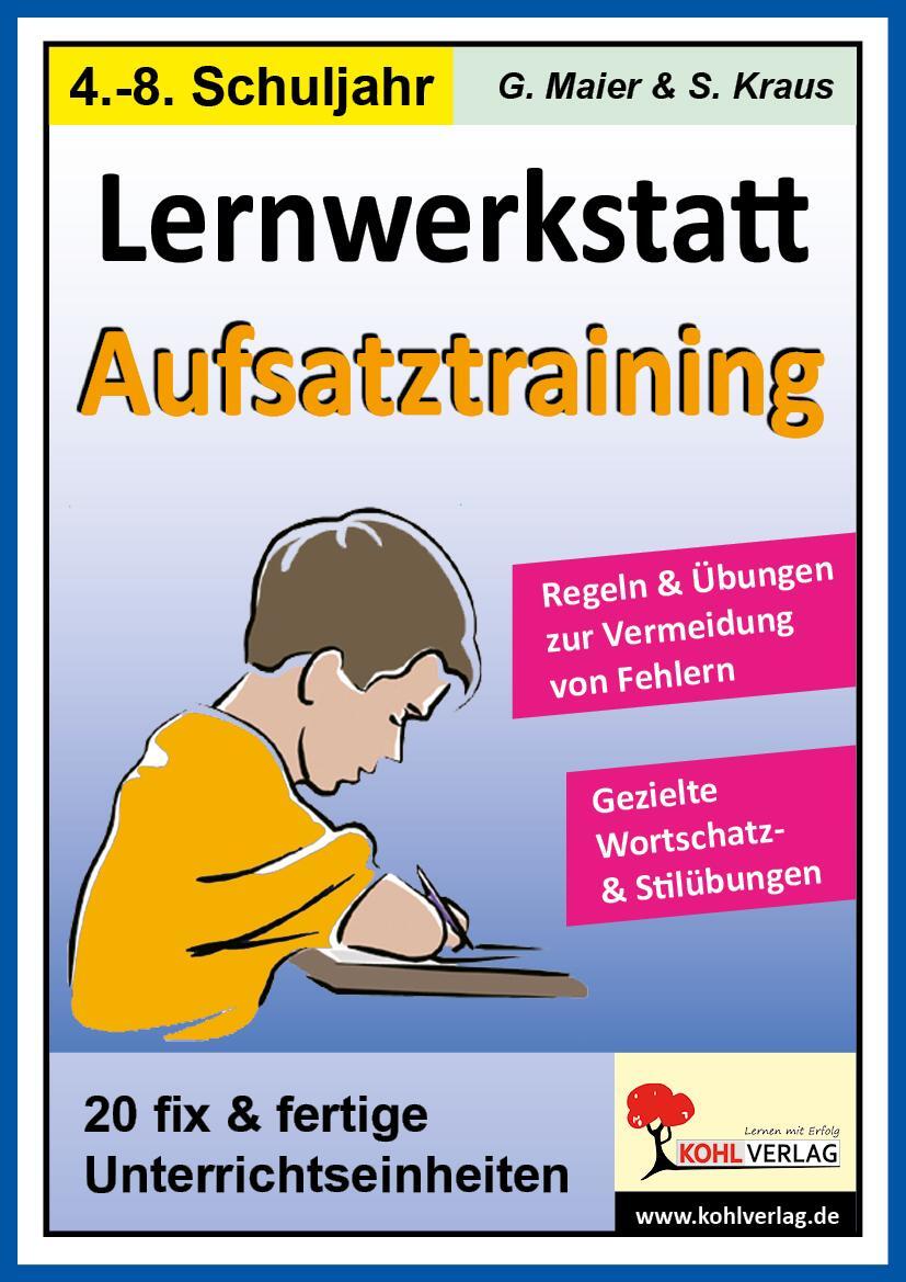 Cover: 9783866326781 | Lernwerkstatt Aufsatztraining | Broschüre | 48 S. | Deutsch | 2006