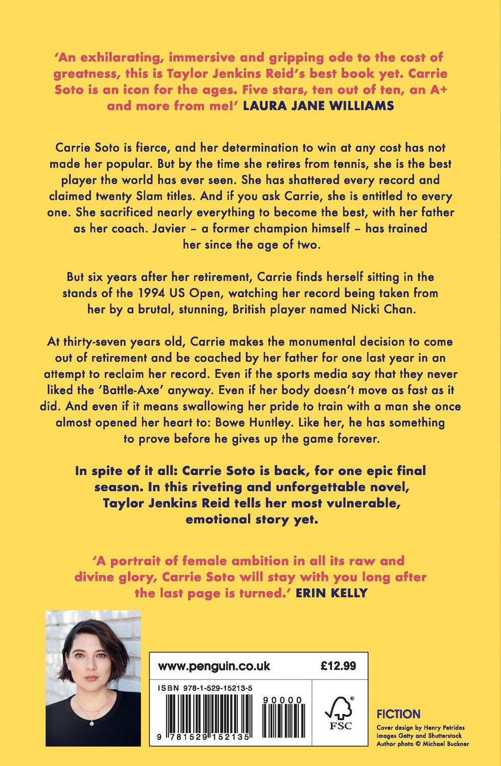 Rückseite: 9781529152135 | Carrie Soto Is Back | Taylor Jenkins Reid | Taschenbuch | Englisch